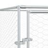 vidaXL Outdoor Dog Kennel Silver 6x6x2 m Galvanised Steel