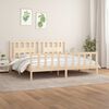 vidaXL Bed Frame without Mattress Solid Wood Pine Super King Size