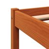 vidaXL Bed Frame without Mattress Wax Brown 100x200 cm Solid Wood Pine