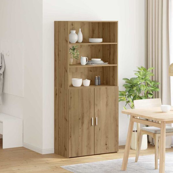 vidaXL Highboard Artisan Oak 80 x 42.5 x 185 cm Engineered Wood