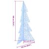 vidaXL Christmas Tree with 240 LEDs Cold White 180 cm Acrylic