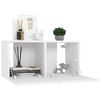 vidaXL 5 Piece TV Cabinet Set White Engineered Wood