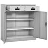vidaXL Office Cabinet Light Grey 90x40x102 cm Steel