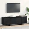 vidaXL TV Cabinet Black Oak 120 x 30 x 40.5 cm Engineered Wood
