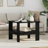 vidaXL Coffee Table Black Oak 57 x 55 x 45 cm Engineered Wood
