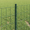 vidaXL Fence and Post Green 0.4 x 25 m Steel