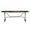 vidaXL Dining Table Solid Wood with Honey Finish 200x100x76 cm