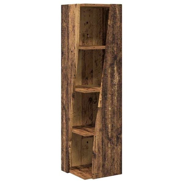 vidaXL Corner Cabinet Old Wood 27.5x27x102cm Engineered Wood