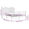 vidaXL Bed Frame without Mattress Double Solid Wood