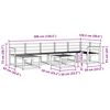 vidaXL Outdoor Sofa Set 8 pcs Natural Solid Acacia Wood