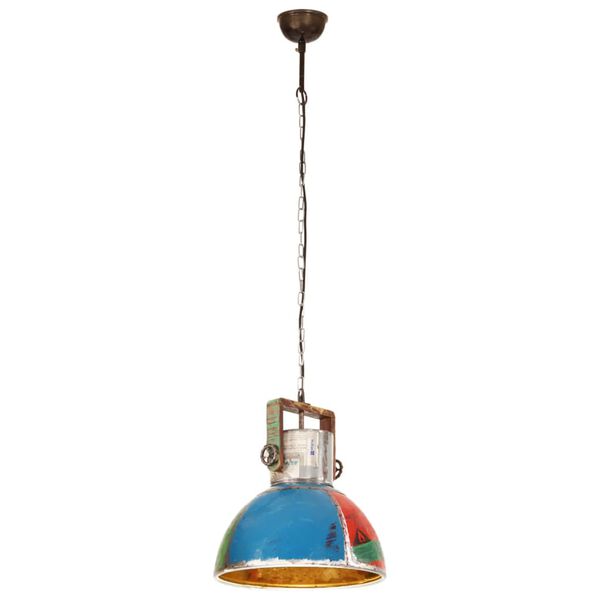 vidaXL Industrial Hanging Lamp 25 W Multicolour Round 40 cm E27