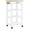 vidaXL Kitchen Trolley MONZA 48x40x88.5 cm Solid Wood Pine
