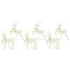 vidaXL LED Reindeers with 180 LEDs 6 pcs Multicoulur PET