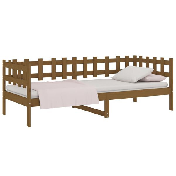 vidaXL Day Bed without Mattress Honey Brown 90x200 cm Solid Wood Pine