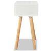 vidaXL Bedside Tables 2 pcs Solid Pinewood 40x30x61 cm White