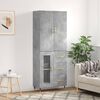 vidaXL Highboard Concrete Grey 69.5x34x180 cm Engineered Wood