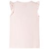 Kids' T-shirt with Ruffle Sleeves Soft Pink 128
