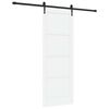 vidaXL Sliding Door ORKDAL 78 x 211 cm Engineered Wood White and Black