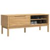 vidaXL Hallway Bench Wax Brown 115 x 40 x 45 cm Solid Pine Wood