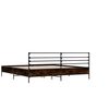 vidaXL Bed Frame without Mattress Brown Oak 140x190 cm