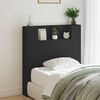 vidaXL Headboard Black 100 x 16.5 x 103.5 cm Engineered Wood