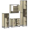 vidaXL 4&nbsp;Piece Bathroom Furniture Set&nbsp;Sonoma Oak Engineered Wood