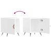 vidaXL Bedside Cabinets 2 pcs High Gloss White 40x40x50 cm Engineered Wood