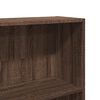 vidaXL Bookcase Brown Oak 80x24x176 cm Engineered Wood