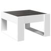 vidaXL Coffee Table with Infinity LED White 50x53x30 cm