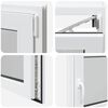 vidaXL Basement Window "RISOR" 100x60 cm Tilt&Turn DIN Right White