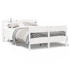 vidaXL Bed Frame without Mattress White 140x200 cm Solid Wood Pine