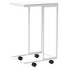 vidaXL Side Table with Wheels White 40x30x63.5 cm Engineered Wood