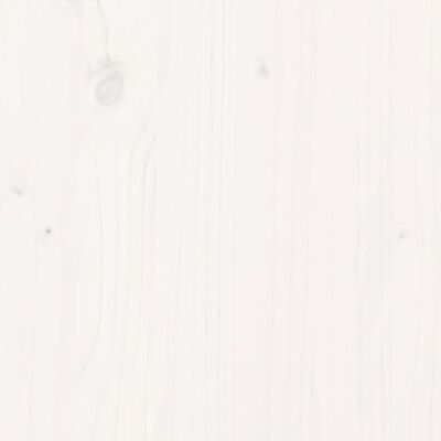 vidaXL Garden Footstool White 62x63.5x32 cm Solid Wood Pine