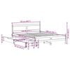 vidaXL Bed Frame without Mattress White 120x200 cm Solid Wood Pine
