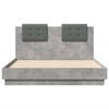 vidaXL Bed Frame without Mattress Concrete Grey 120x190 cm Small Double