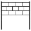 vidaXL Metal Headboard Black 100 cm