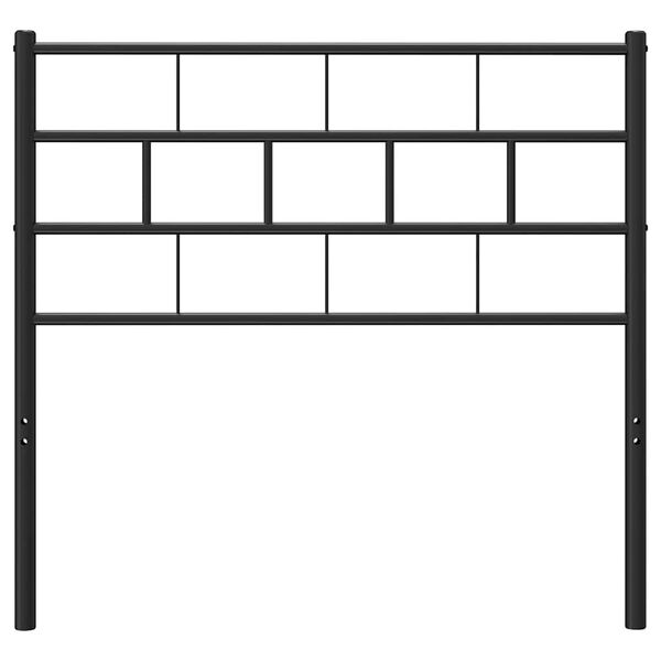 vidaXL Metal Headboard Black 100 cm