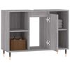 vidaXL Bathroom Cabinet Grey Sonoma 80x33x60 cm Engineered Wood