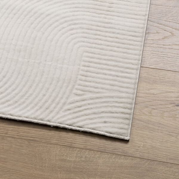 vidaXL Rug IZA Short Pile Scandinavian Look Cream 120x170 cm