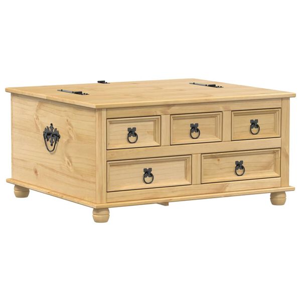vidaXL Storage Box Corona 90x78x45 cm Solid Wood Pine