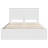 vidaXL Bed Frame with Drawer White 140 x 200 cm Engineer Wood