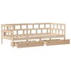 vidaXL Daybed with Drawers without Mattress 80x200 cm Solid Wood