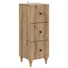 vidaXL Drawer Cabinet Artisan Oak 33 x 34.5 x 90 cm Engineered Wood