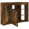 vidaXL Corner LED TV Cabinet Smoked Oak 100x40x68cm Engineered Wood