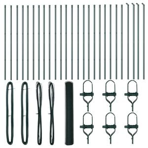 vidaXL Ground Fix Welded Wire Fence 50 x 1.2 m (W x H)