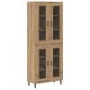vidaXL Highboard 2 pcs Artisan Oak 69.5 x 34 x 180 cm Engineered Wood