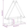 vidaXL Firewood Rack Anthracite 80x25x90 cm Cold-rolled steel