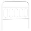 vidaXL Metal Replace Headboard White 107 cm