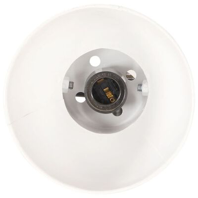 vidaXL Floor Lamp with 2 Lampshade White E27 Cast Iron