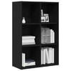 vidaXL Book Cabinet Black Oak 66x30x98 cm Engineered Wood